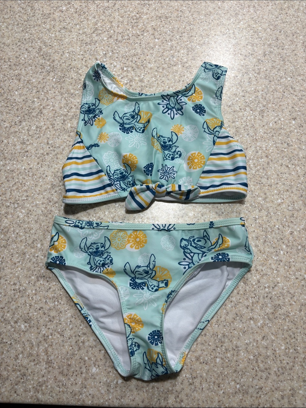 Stitch two piece swim suit size 9/10